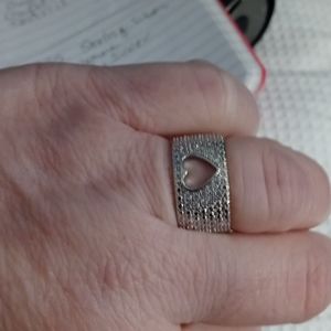 Womens 925 sterling silver natural gemstone ring